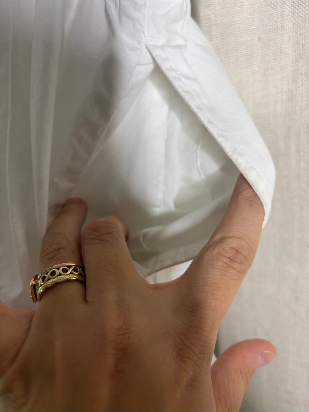 One-Shoulder White Cutout Maxi Dress with Elastic Waist - Picture 6 of 6